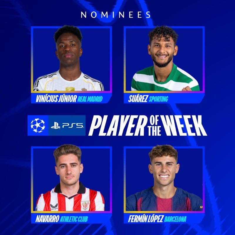 爱游戏app下载-本轮欧冠最佳球员候选：维尼修斯、苏亚雷斯、纳瓦罗、费尔明